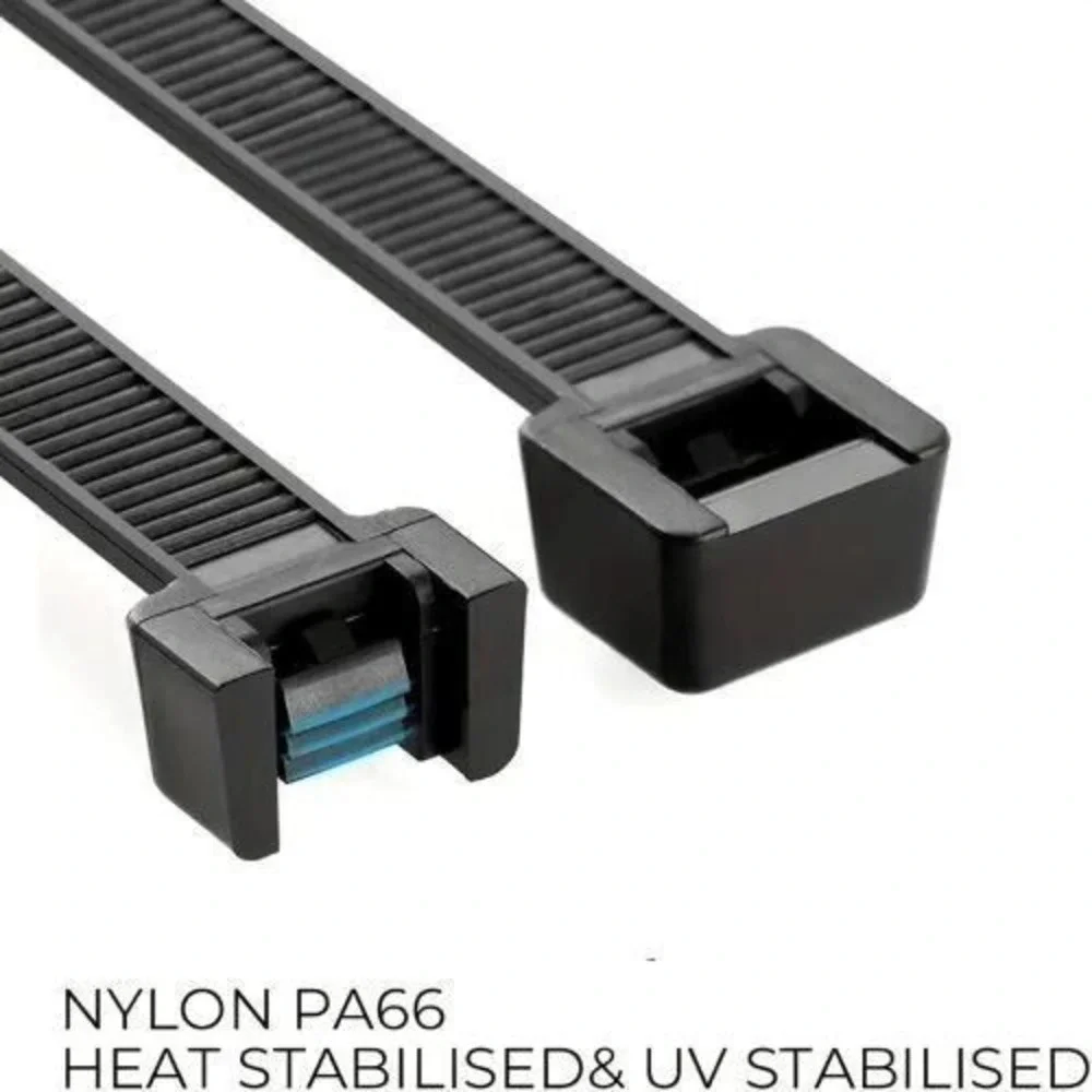 100 Pack Heavy Duty 12 Inch Cable Zip‎ Ties - Ultra Strong Plastic Wire Ties